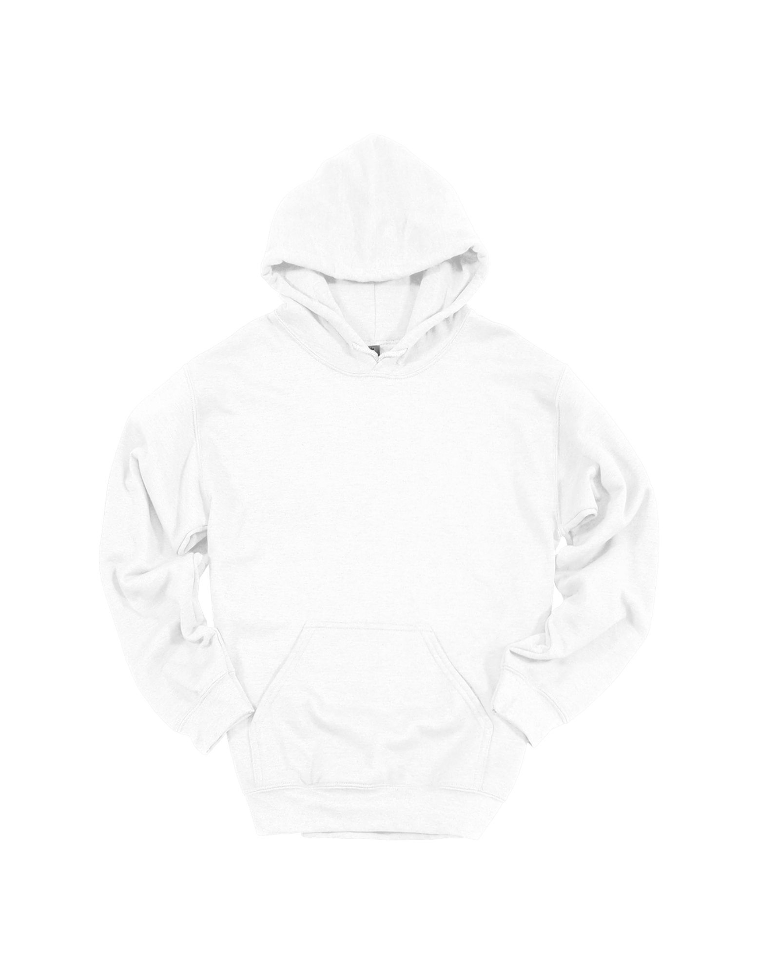 Custom adult Gildan hoodie in White