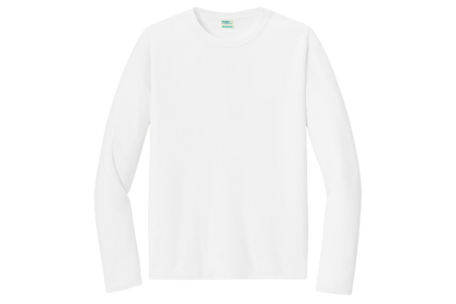 Port & Company performance long-sleeve shirt in White