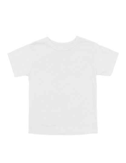 Custom toddler Bella + Canvas jersey T-shirt in White