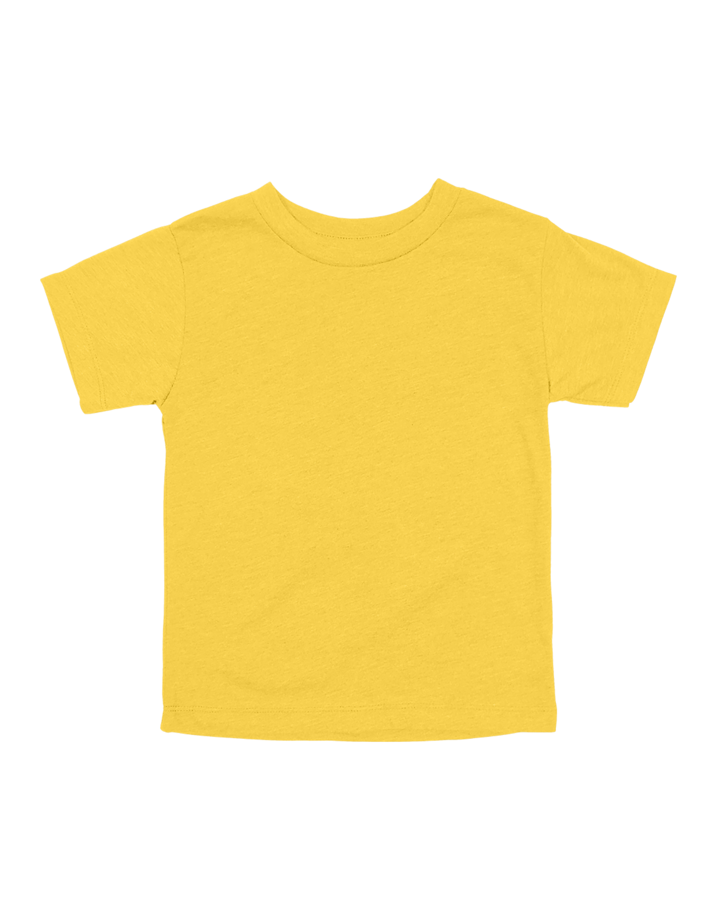 Custom toddler Bella + Canvas jersey T-shirt in Yellow