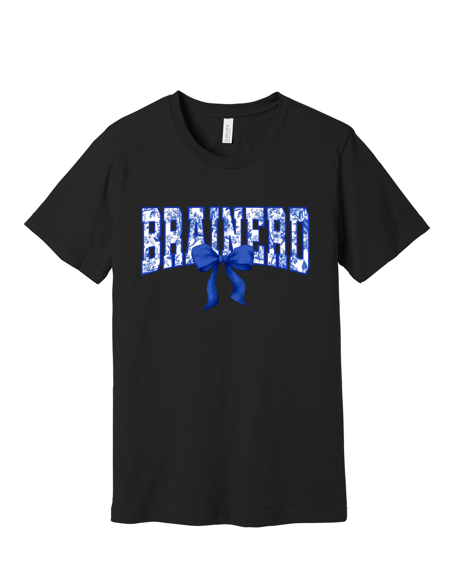 Brainerd floral spirit design on Black T-shirt