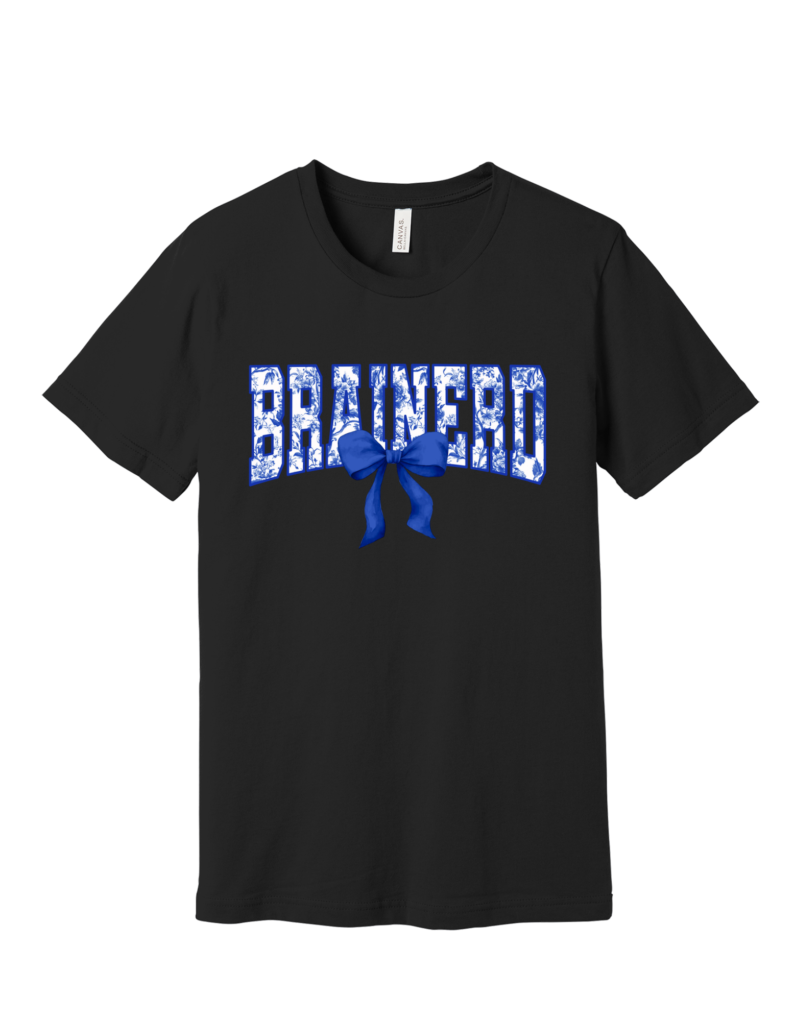 Brainerd floral spirit design on Black T-shirt