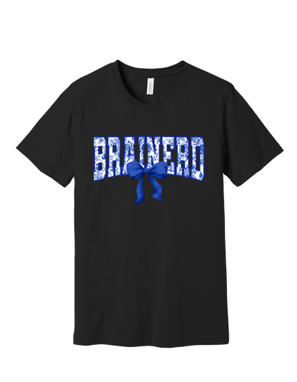 Brainerd floral spirit design on Black T-shirt