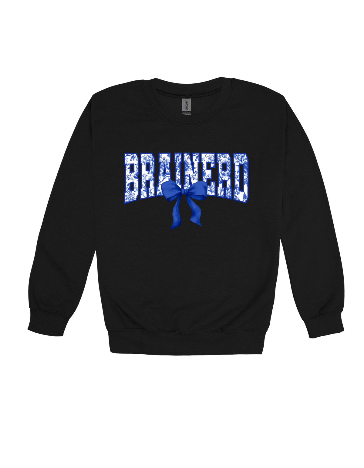 Brainerd floral spirit design on Black T-shirt, alternate view 2