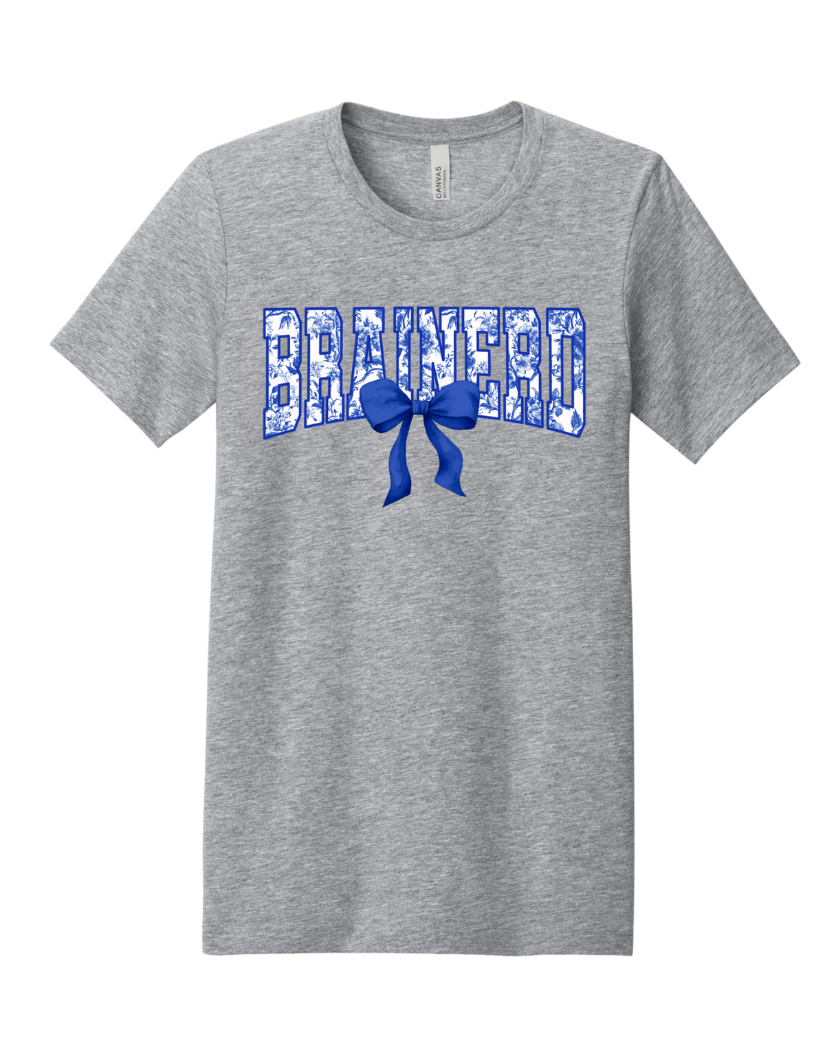 Brainerd floral spirit design on Grey T-shirt
