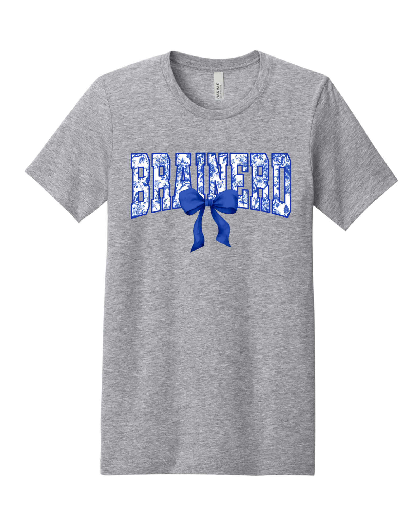Brainerd floral spirit design on Grey T-shirt