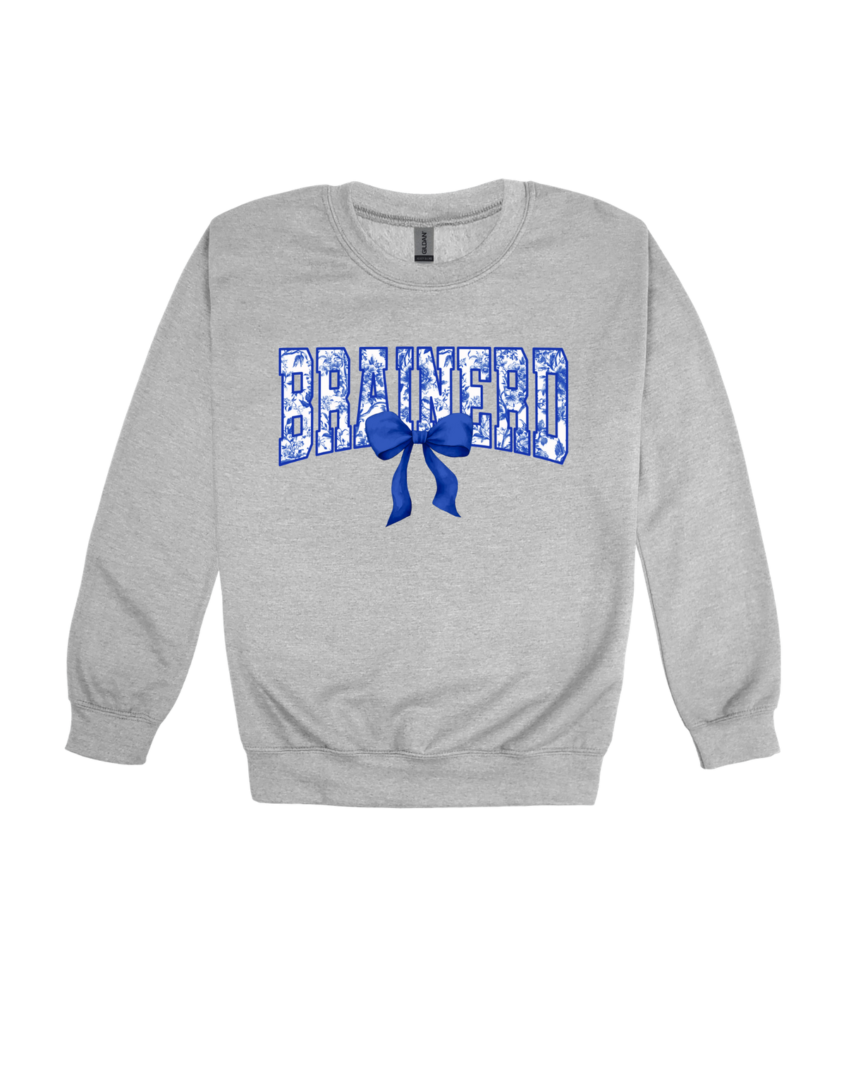 Brainerd floral spirit design on Grey T-shirt, alternate view 2