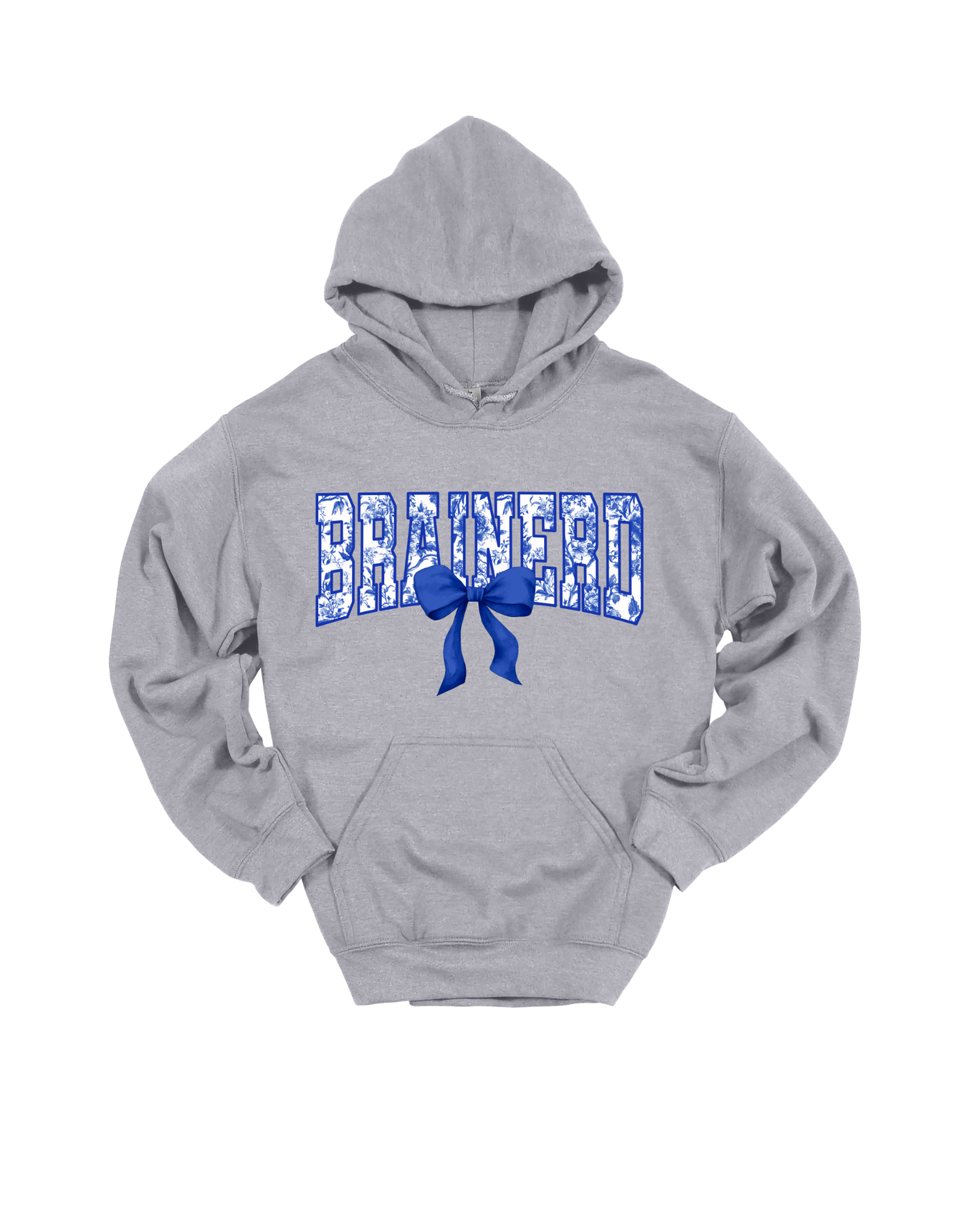 Brainerd floral spirit design on Grey hoodie
