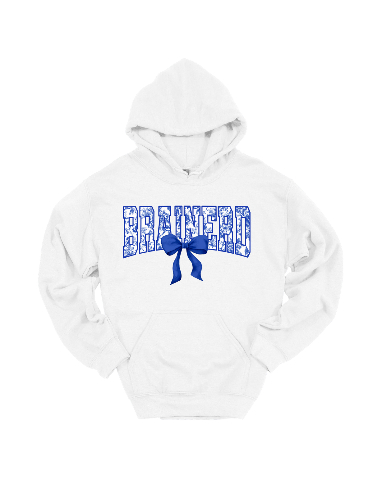 Brainerd floral spirit design on White hoodie