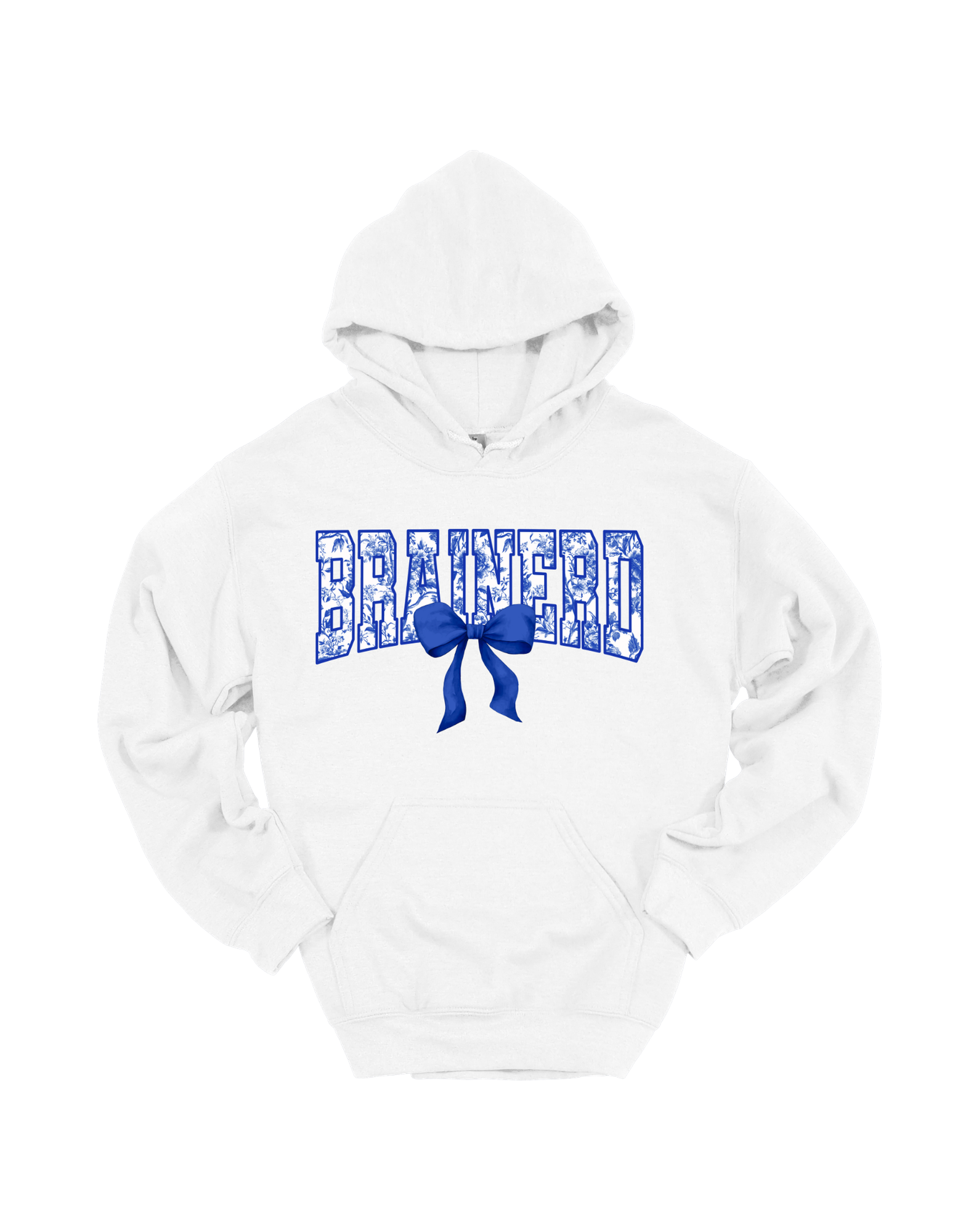 Brainerd floral spirit design on White hoodie