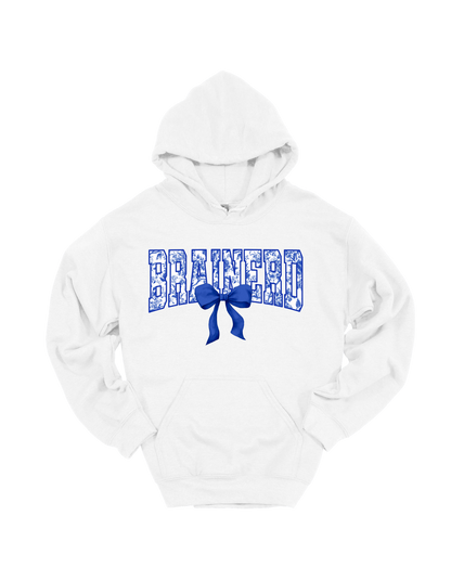 Brainerd floral spirit design on White hoodie