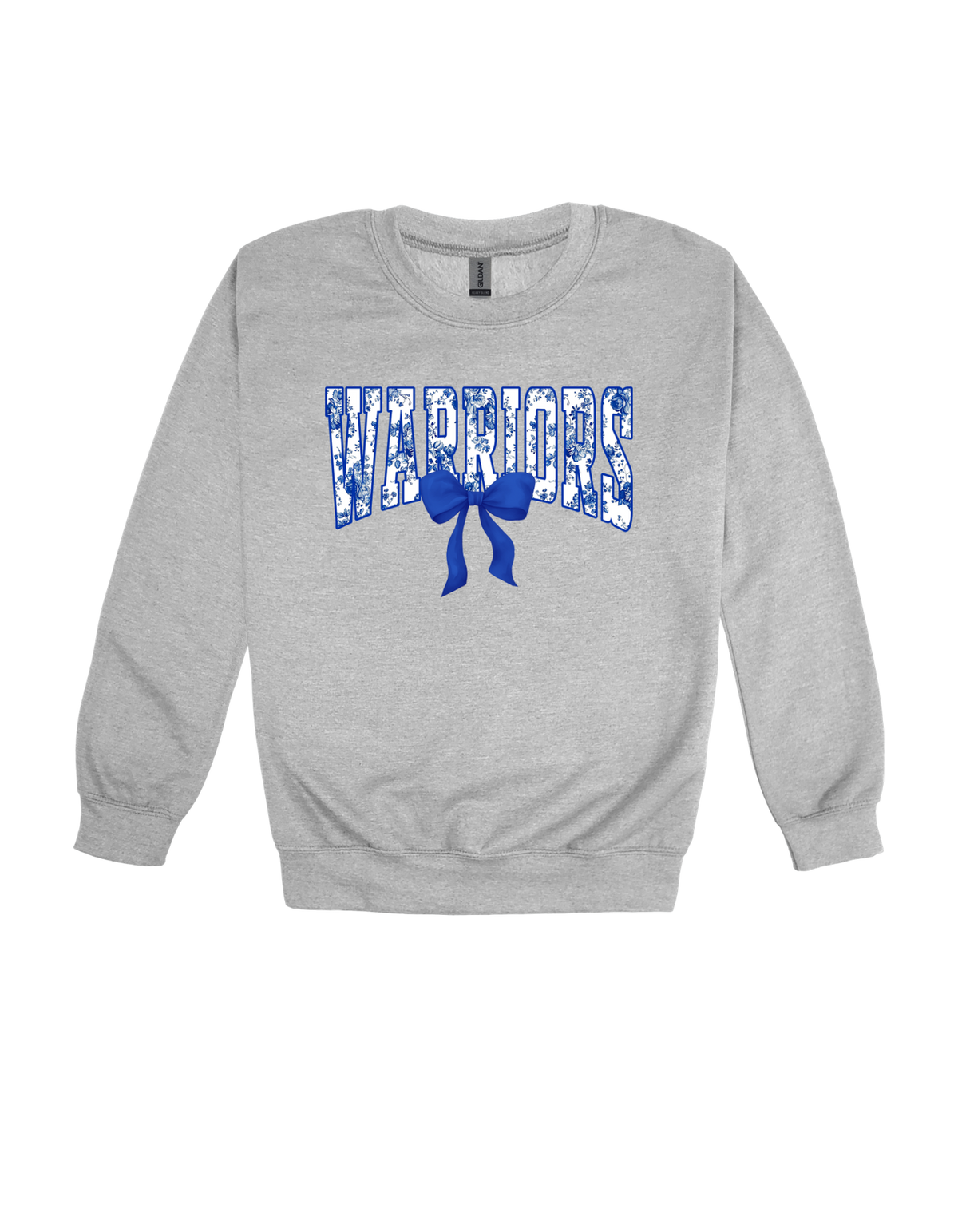 Warriors floral spirit design on Grey T-shirt, alternate view 2