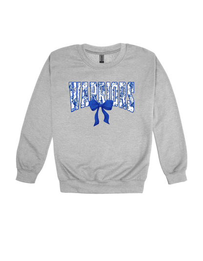 Warriors floral spirit design on Grey T-shirt, alternate view 2