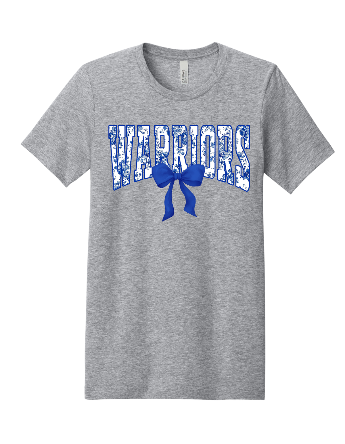 Warriors floral spirit design on Grey T-shirt