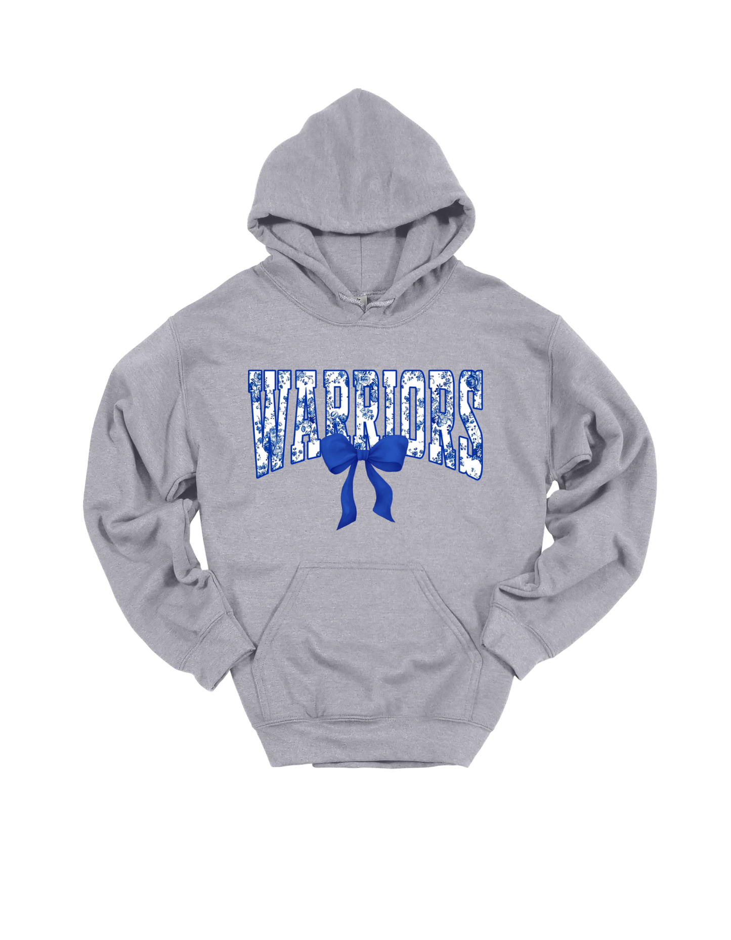 Warriors floral spirit design on Grey hoodie