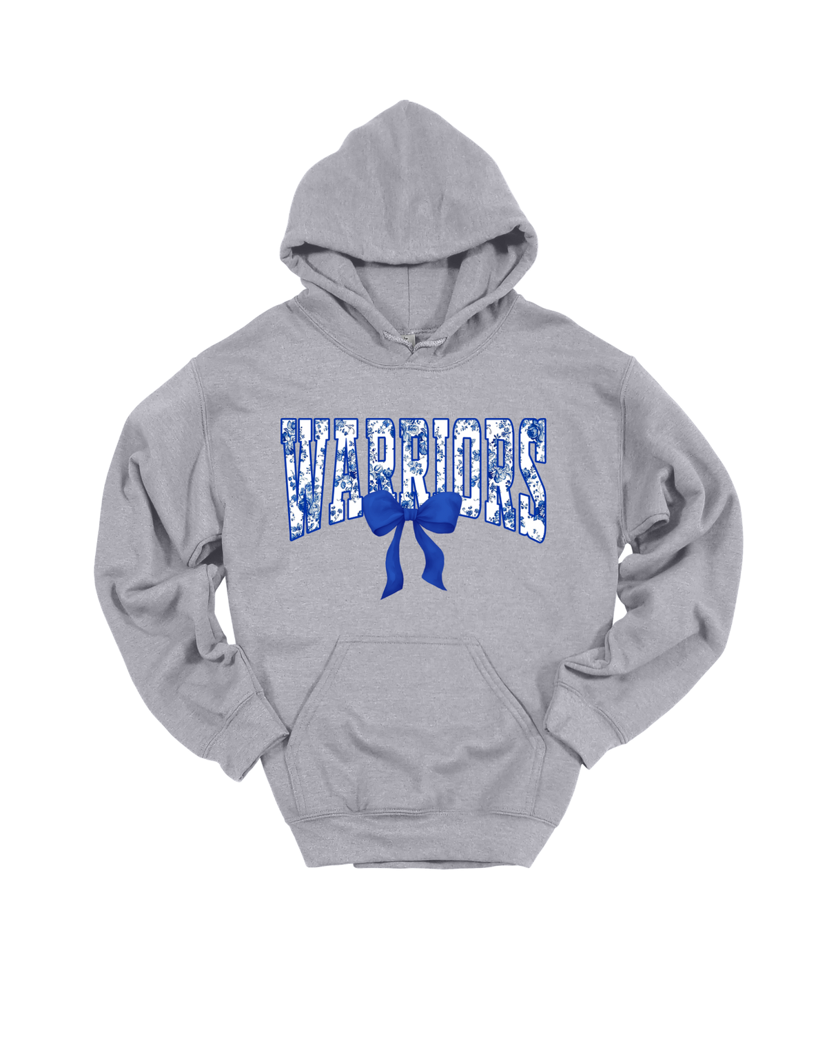 Warriors floral spirit design on Grey hoodie