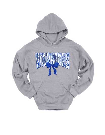 Warriors floral spirit design on Grey hoodie