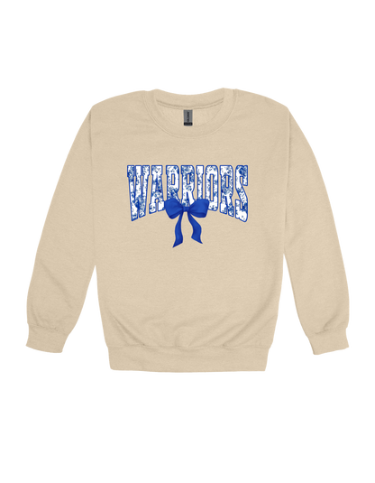 Warriors floral spirit design on Tan T-shirt, alternate view 2