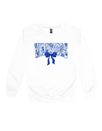 Warriors floral spirit design on White T-shirt, alternate view 2