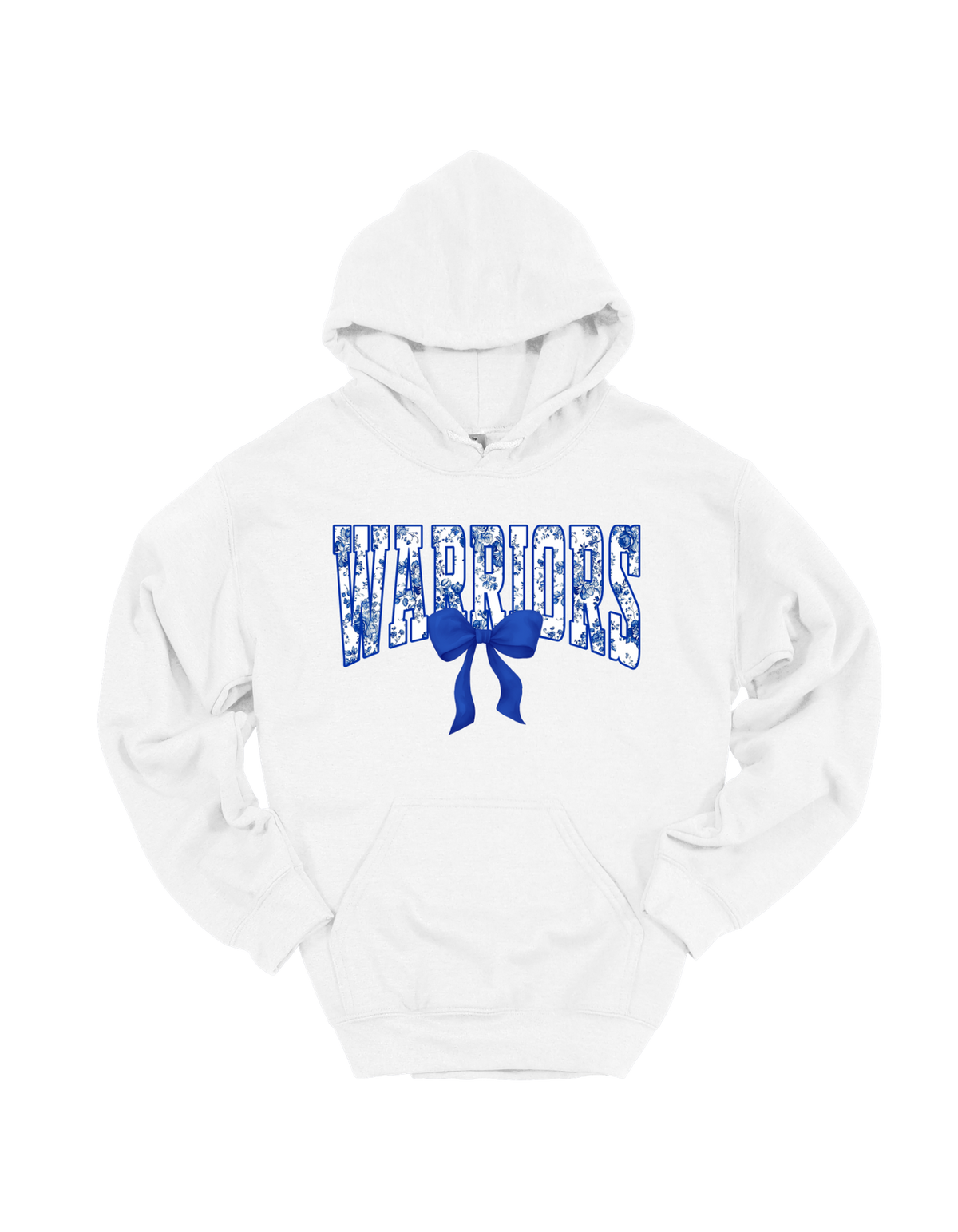 Warriors floral spirit design on White hoodie