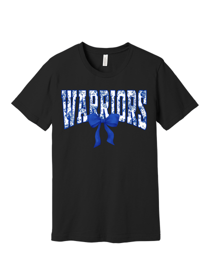 Warriors floral spirit design on Black T-shirt